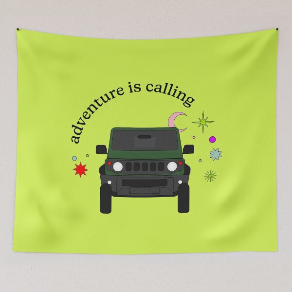Item preview, Jungle Green Suzuki Jimny Adventure is Calling designed and sold by stoicjimny.