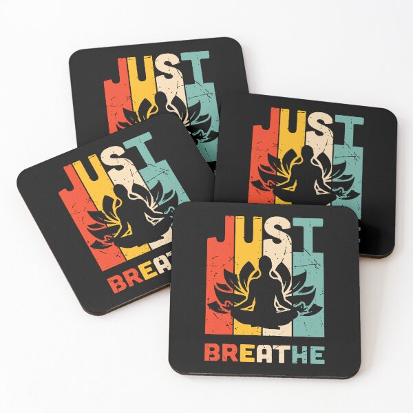 Item preview, Just Breathe Vintage Yoga Meditation Yoga Lover designed and sold by ORNOL.