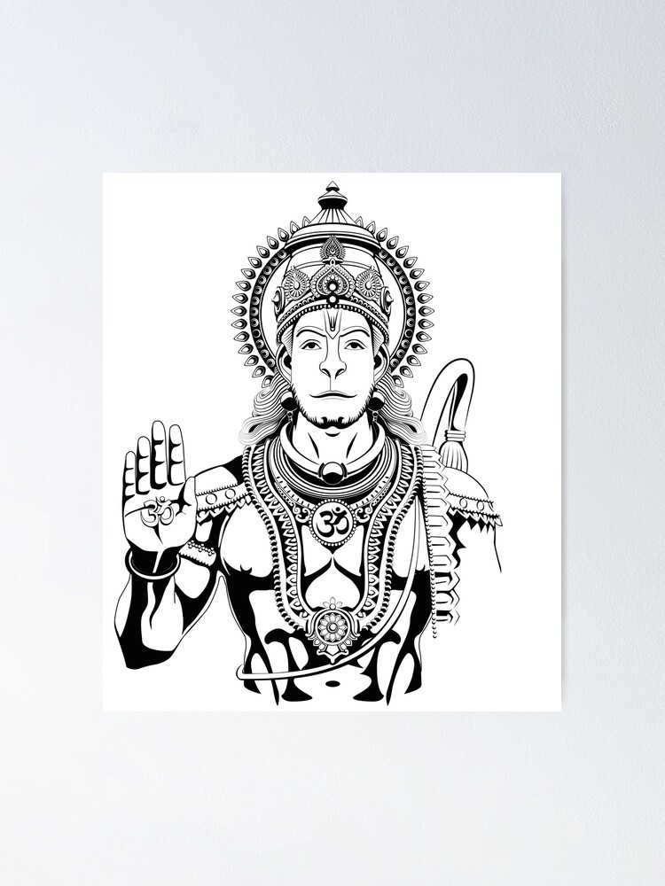Buy Hanuman Ji Mandala Art Handmade Painting by VIPRA AGARWAL.  Code:ART_7886_55176 - Paintings for Sale online in India.