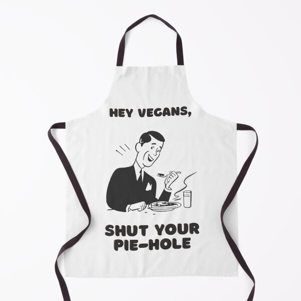 Item preview, Hey Vegans, Shut Your Pie-Hole designed and sold by ManCardDesigns.