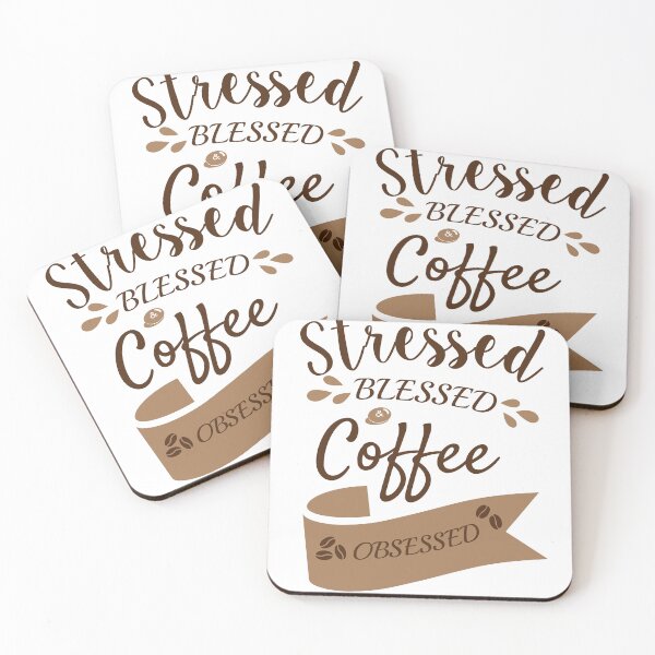 Item preview, Stressed Blessed And Coffee Obsessed - For Coffee Lovers 2022 designed and sold by ShopSend.
