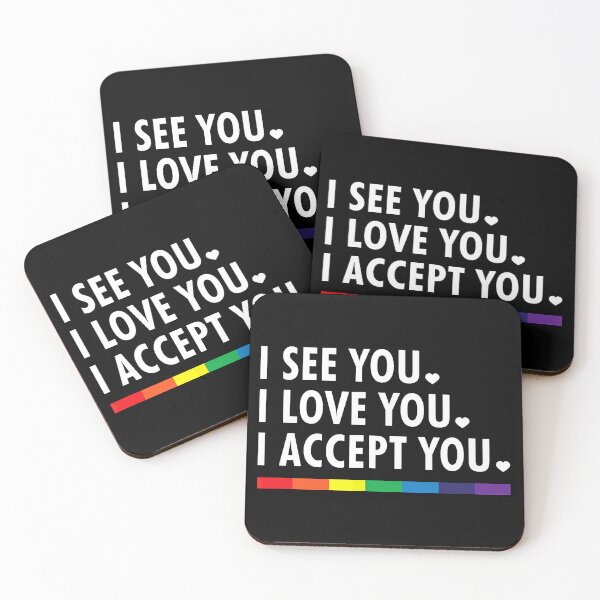 Item preview, I see I love you I accept you - LGBTQ Ally Gay Pride  designed and sold by Bridge Galson.