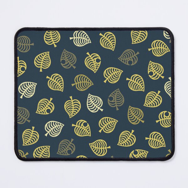Item preview, Nook Leaf Aloha Logo - Golden Yellow on Dark Blue designed and sold by TheMajesticGoat.