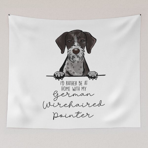 Item preview, I’d rather be at home with my German Wirehaired Pointer designed and sold by Little Fuzz Shop.