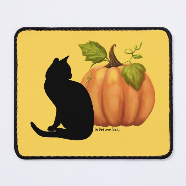 Artikelvorschau, Schwarze Katze und Kürbis entworfen und verkauft von DarkGreenSoul.
