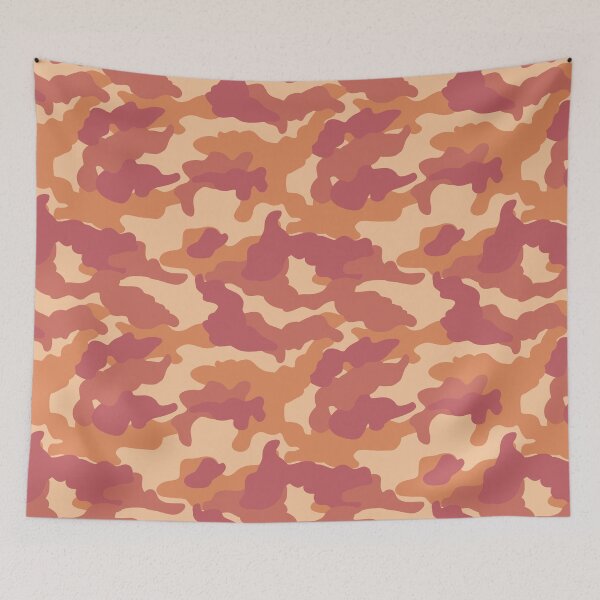Aperçu de l'œuvre Français Camo Orange Seamless Pattern créée et vendue par TheMajesticGoat.