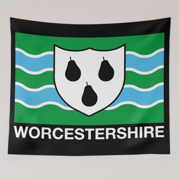 Item preview, Worcestershire County Flag - England  designed and sold by CityNoir.