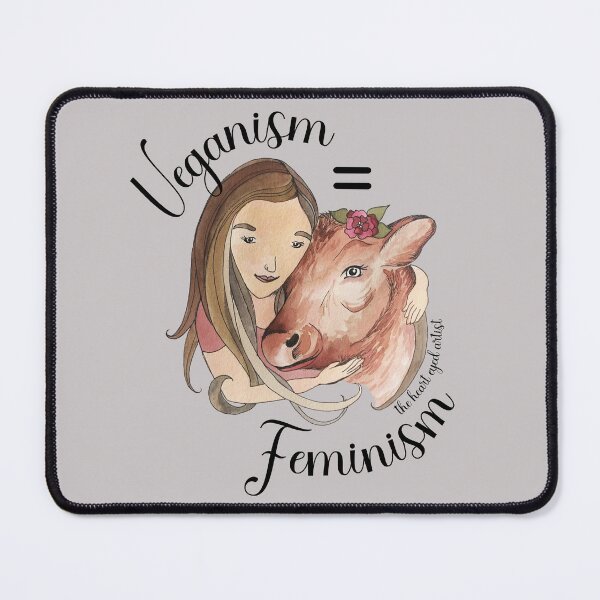 Item preview, Veganism = Feminism designed and sold by hearteyedartist.