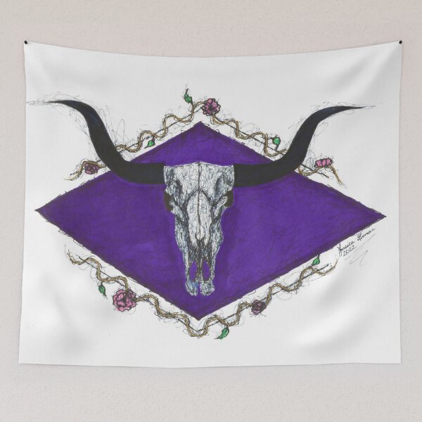 Item preview, Skull Series: Longhorn Bull designed and sold by Jessieisaninja.