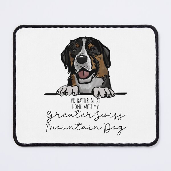 Item preview, I’d rather be at home with my Greater Swiss Mountain Dog designed and sold by Little Fuzz Shop.