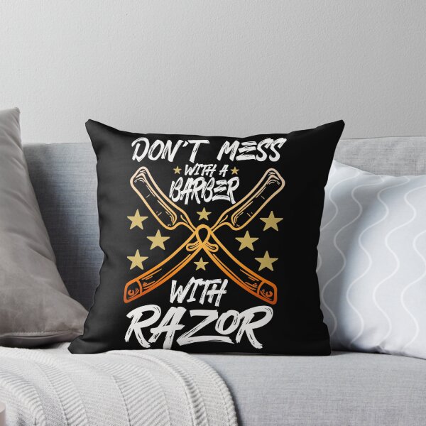 Item preview, DON'T MESS WITH A BARBER WITH RAZOR designed and sold by lukas69graphic.