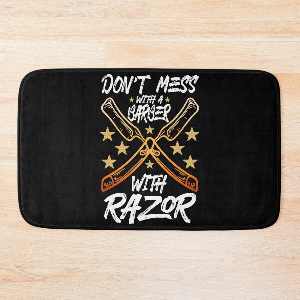 Item preview, DON'T MESS WITH A BARBER WITH RAZOR designed and sold by lukas69graphic.