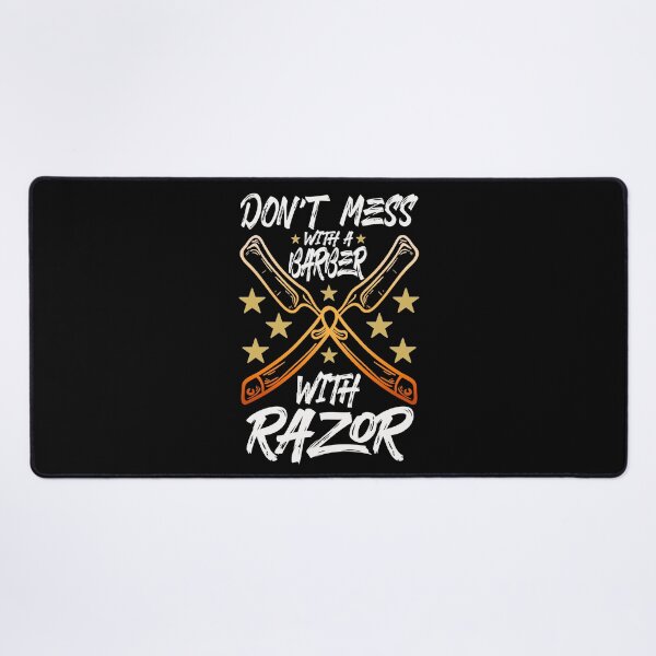 Item preview, DON'T MESS WITH A BARBER WITH RAZOR designed and sold by lukas69graphic.