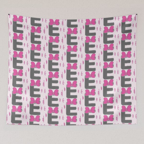 Item preview, Bows + Streamers Monogram E designed and sold by Owlies-Barn.