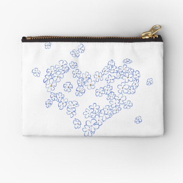 Forget-me-not Zipper Pouch