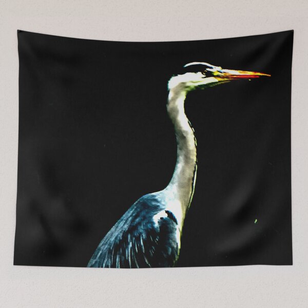 Item preview, Heron on Black designed and sold by designbywhacky.