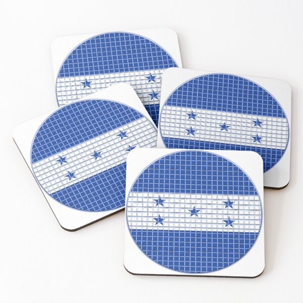 Item preview, Honduras Flag Rounded - Squares Pixel  designed and sold by MoonElite.