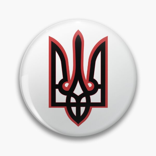 Item preview, Ukrainian Tryzub Coat of Arms Black and Red designed and sold by Ykraina.