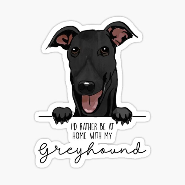Item preview, I’d rather be at home with my Greyhound designed and sold by BuzzBooks.