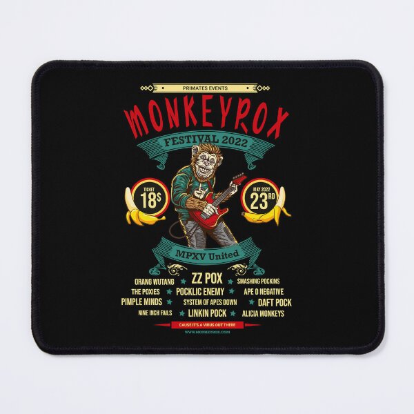 Item preview, Monkey Rox Rock Festival Monkeypox designed and sold by deichmonster.
