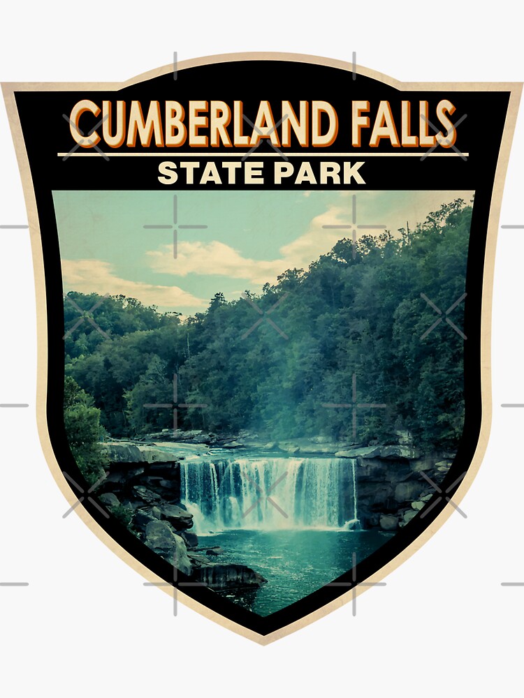 "Cumberland Falls State Park Kentucky Badge" Sticker for Sale by
