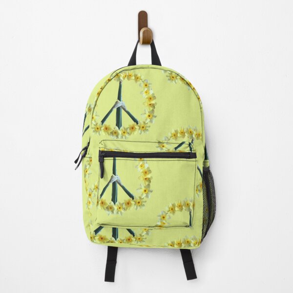 Item preview, Peace sign made out of daffodil flowers designed and sold by EveryDayDabble.