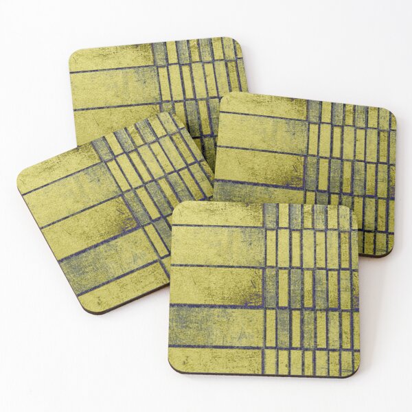 Item preview, Textured Yellow Geometric Abstract  designed and sold by Pretty-Bird.