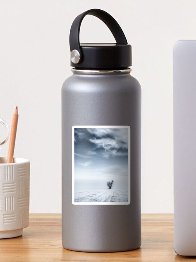 Thumbnail 1 of 3, Sticker, Lone tree designed and sold by Livio Ferrari.
