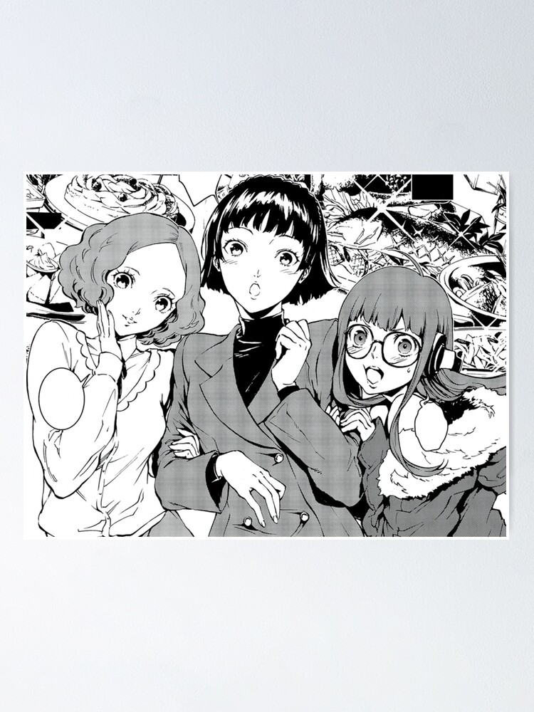 Persona 5 Girls Makoto Niijima Haru Okumura Futaba Sakura Poster For Sale By Hexmaniaczelda Redbubble