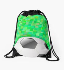 Bunte Illustration mit Fußball-Hintergrund für Ihr Design. Turnbeutel