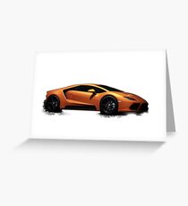Sports Car Greeting Card