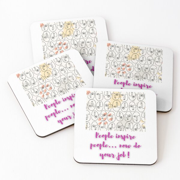 Item preview, People inspire people..now do your job! - Lifes Inspirational Quotes designed and sold by MikeMargolisArt.