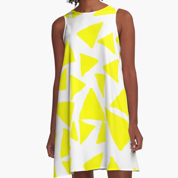 Yellow Corn Chips A-Line Dress