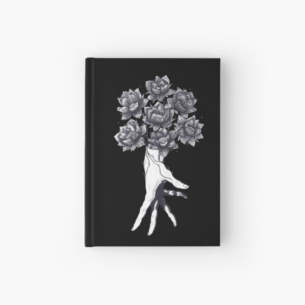Item preview, Hand with lotuses on black designed and sold by Valeriya Korenkova Kodamorkovkart.