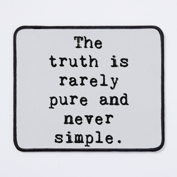 Item preview, Oscar Wilde Quote - The truth is rarely pure and never simple. - The Importance of Being Earnest designed and sold by violet-hope.