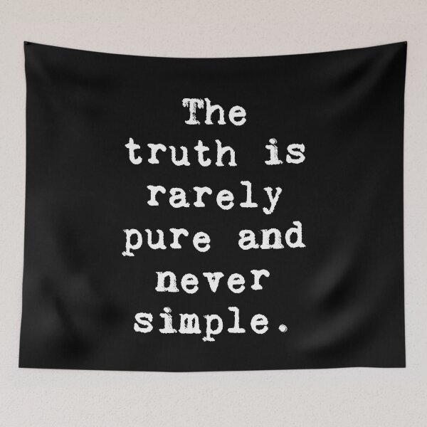 Item preview, Oscar Wilde Quote - The truth is rarely pure and never simple. - The Importance of Being Earnest designed and sold by violet-hope.