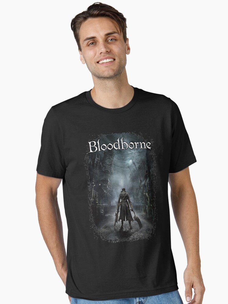 Thumbnail 2 of 7, Essential T-Shirt, Main Hunter in Yharnam | For Gamers designed and sold by Hunter-Wolfman.
