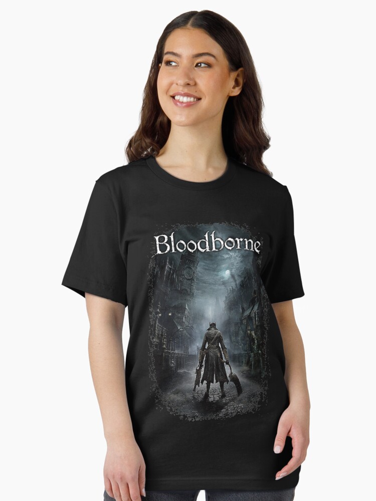 Thumbnail 1 of 7, Essential T-Shirt, Main Hunter in Yharnam | For Gamers designed and sold by Hunter-Wolfman.