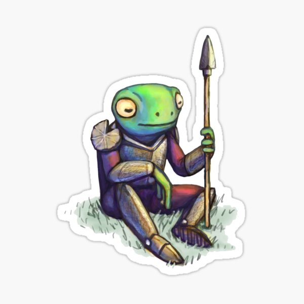 Lilypad Knight Sticker