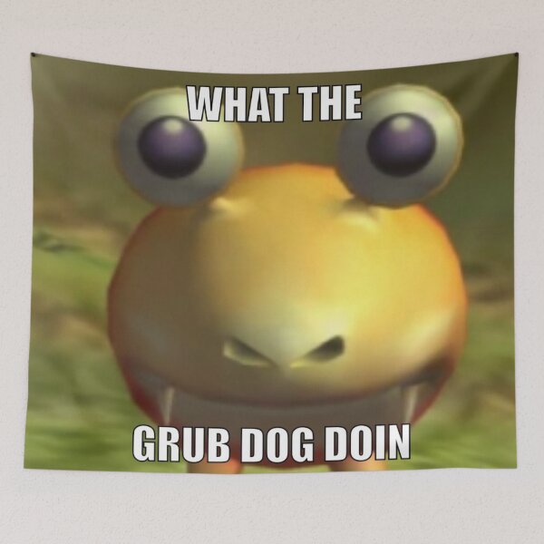 Item preview, WHAT THE GRUB DOG DOING Pikmin 2 Player Battle Memes designed and sold by P22PBM.