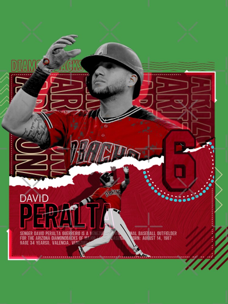 Youth David Peralta Red Arizona Diamondbacks Player Logo Jersey