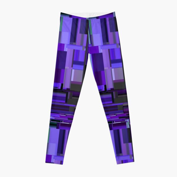 Ultraviolet Retro Funky Pattern Sports Leggings