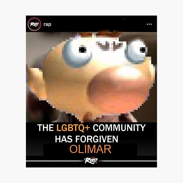 HISTORIC LGBTQ+ COMMUNITY HAS FORGIVEN OLIMAR Pikmin 2 2 Player Memes Photographic Print