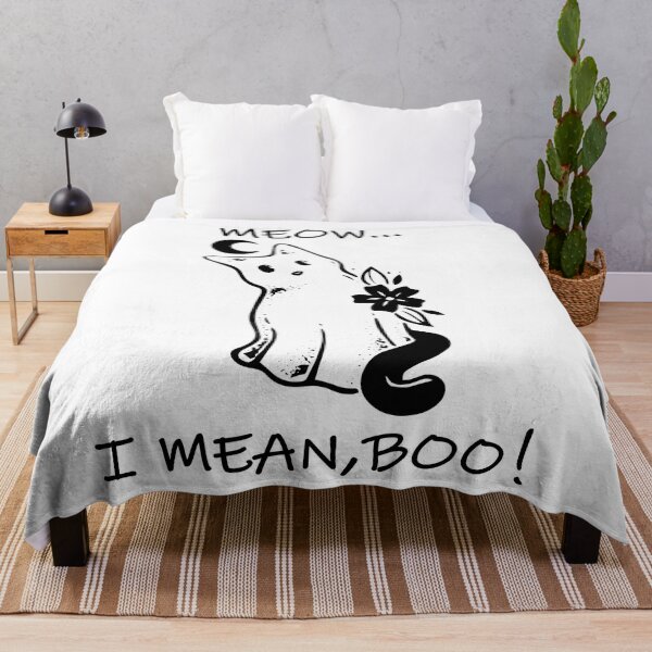 Item preview, meow i mean boo, funny halloween cat designed and sold by XXgooddeedXX.