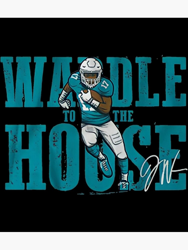 Jaylen Waddle 17 Jersey Sticker Essential T-Shirt for Sale by samirdari7