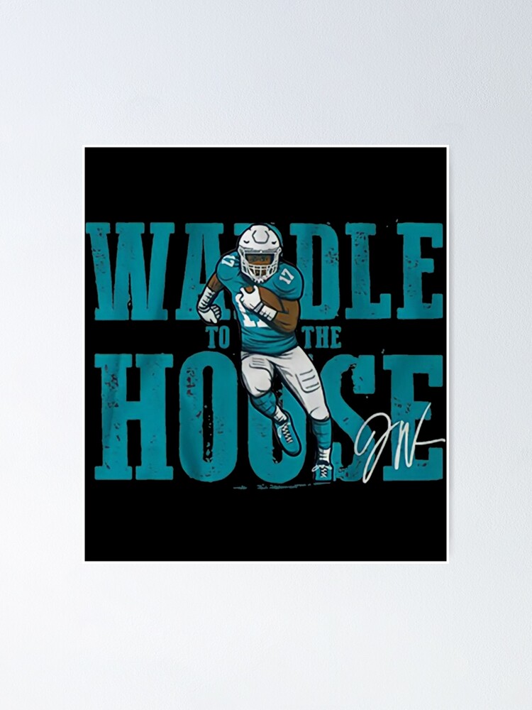 Jaylen Waddle 17 Jersey Sticker Essential T-Shirt for Sale by samirdari7