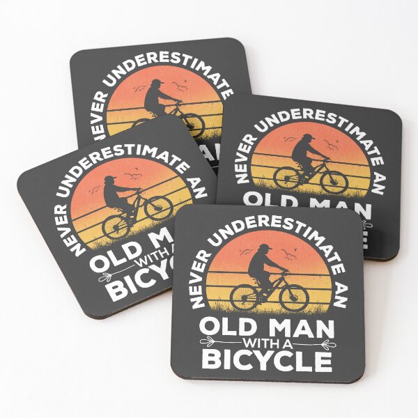 Item preview, Never Underestimate An Old Man With A Bicycle designed and sold by Vexel Studio.