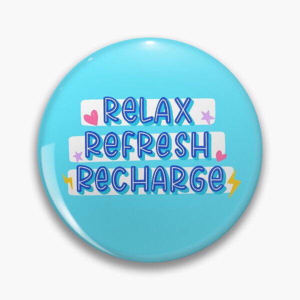 Item preview, Relax Refresh Recharge Hand Lettered Digital Design designed and sold by happyzo.