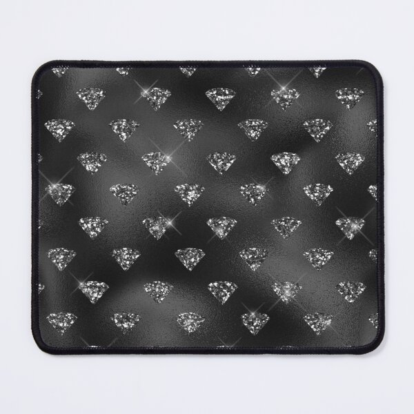 Item preview, Diamond Black Silver Patterns | Silver Black Textures  designed and sold by TrendyGlitter.