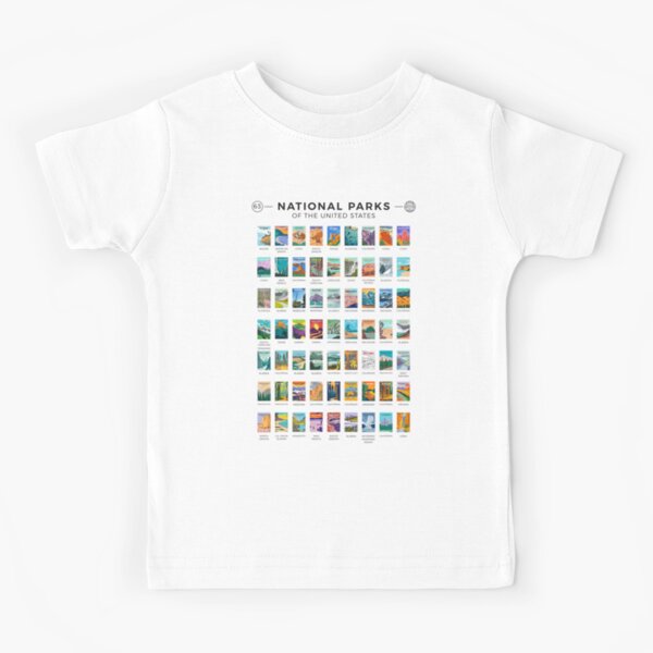 Item preview, National Parks Of The United States Poster List designed and sold by KrisSidDesigns.